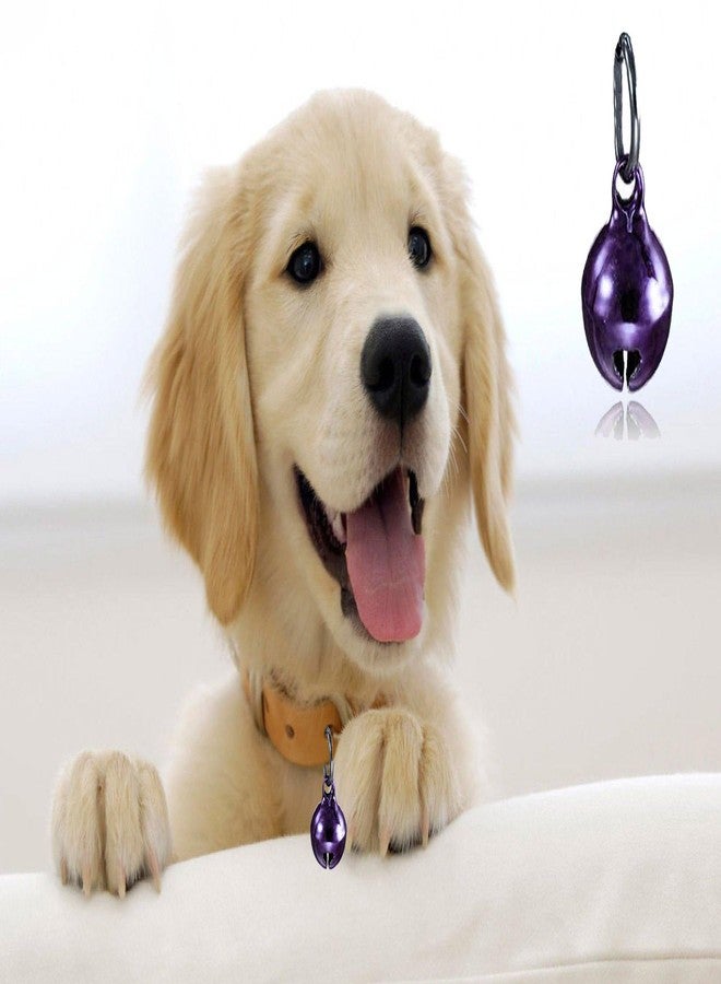 سايج سكوير طوق كلب مربع الشكل من سيج، مزود بجرس وقلادة، إكسسوار للطوق، للاستخدام اليومي للكلاب/الجراء/القطط الصغيرة/القطط (بنفسجي) - Image 4